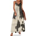 thumbnail image 1 of Vestido de playa sin mangas de piel de vaca en blanco y negro Vestidos casuales, 1 of 7