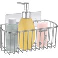 thumbnail image 1 of Estante de ducha rectangular autoadhesivo transparente de acero inoxidable Sus304 sin perforaciones para baño, 1 of 2