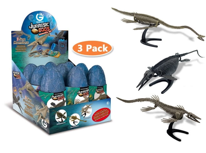 Geoworld Jurassic Sea Monster Eggs Build and Display (Set of 3 ...