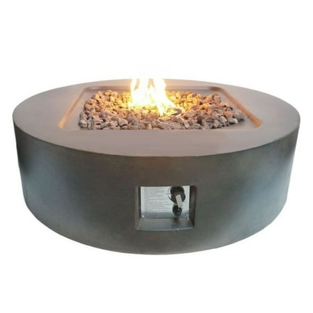Teva Patio Flint Round Gas Fire Pit With Optional Tank Hideaway