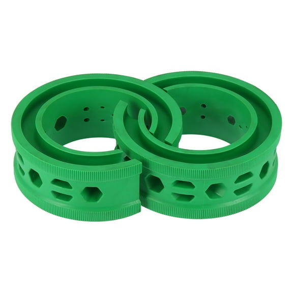 2 Piezas Verde Coche Bobina Resorte Amortiguador Goma Amortiguador Universal D Tipo