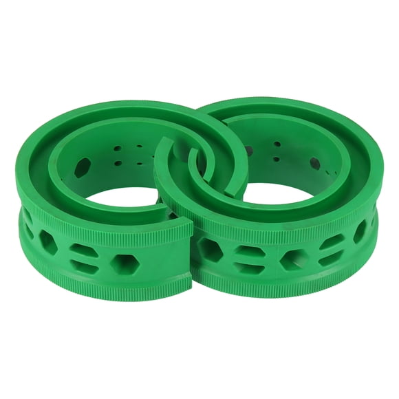 2 Piezas Verde Coche Bobina Resorte Amortiguador Goma Amortiguador Universal D Tipo