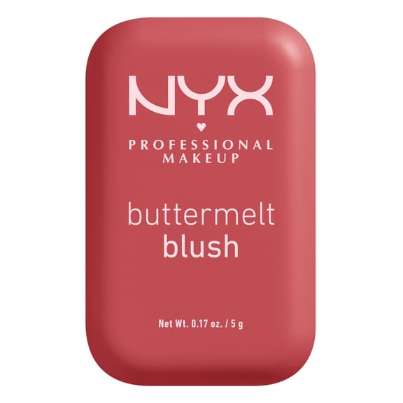 NYX Professional Makeup Buttermelt Blush Face Makeup Powder Blush, Butta Than Coral, 0.17 oz