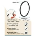 thumbnail image 6 of PROSTEEL Chunky Earrings for Women Black Large Hoop Earrings 80mm Stainless Steel Christmas Birthday Valentine Day Jewelry Gifts for Mom daughter Adults Age, 6 of 8