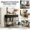 thumbnail image 6 of Costway Console Entryway Sofa Table with 2 Drawers for Entrance Living Room Black Walnut, 6 of 10