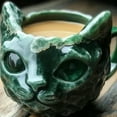 thumbnail image 4 of Artistic Crystal Cats Face Coffee Mugs Handcrafted Resin Geode Design Unique Gift For Cats Owners Elegant Homes Decors, 4 of 8