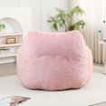 thumbnail image 4 of Giant Bean Bag Chair, Oversized Bean Bag Couch for Adults and Kids, Faux Fur Large Chair with Filler, Stuffed Big Accent Sofa Lounge Floor Sofa for Gaming, Reading, Pink, 4 of 11