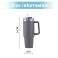 thumbnail image 2 of 1pcs Stainless Steel Straw Mug Straw Ice Bar Mug Car Portable Thermal Mug, 2 of 6