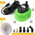 thumbnail image 2 of EastVita Pool Cover Pump, Water Pump for Pool Draining, Submersible Water Pump Sump Pump with 16 Ft Drainage Hose & 25 Ft Extra Long Power Cord, 850 GPH inGround, 6 Adapters, 2 of 8