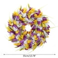 thumbnail image 5 of Artificial Tulip Wreath Simulation Wedding Decoration Wall Hanging Garland for Easter Springtime Party Front Door Decor, 5 of 10
