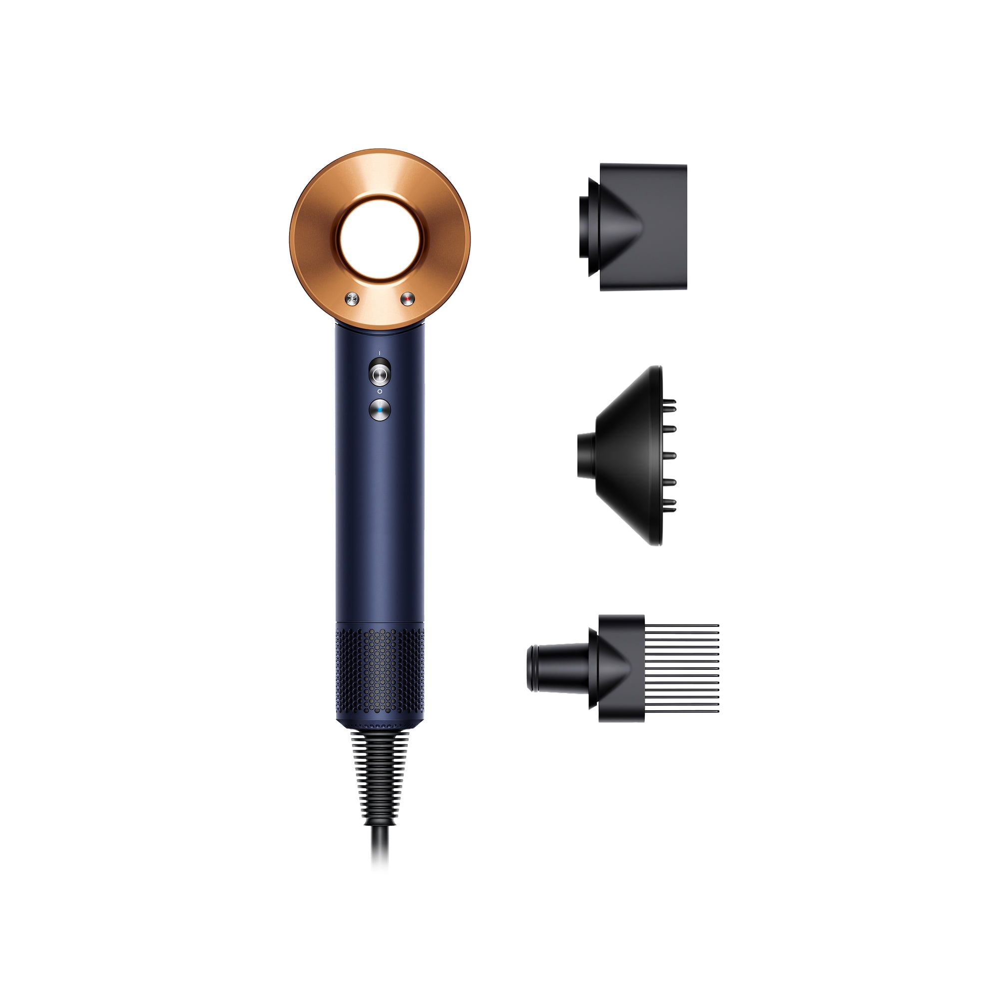 Restored Premium Dyson Supersonic™ Hair Dryer for Curly and Coily Hair (3 attachments) | Prussian Blue/Rich Copper (Refurbished)