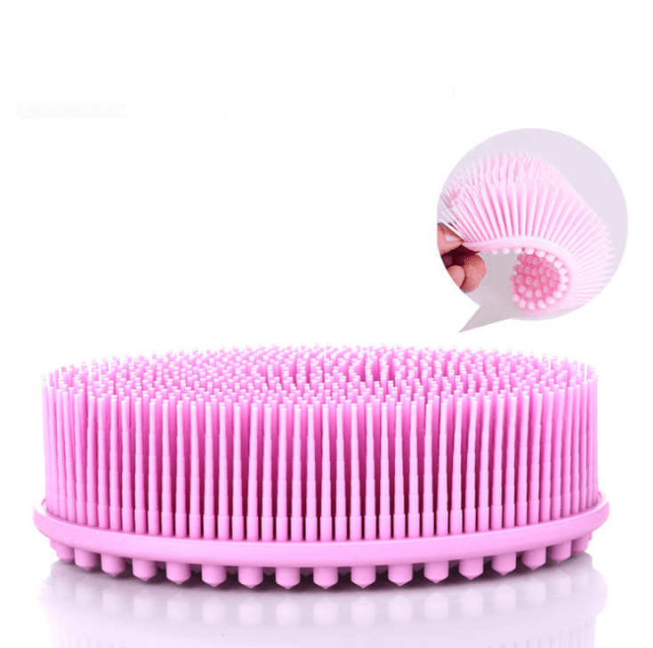 Body Brush for Wet and Dry Brushing, Silicone Bath Brush for Gentle