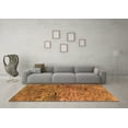 thumbnail image 3 of Ahgly Company Indoor Round Oriental Orange Industrial Area Rugs, 8' Round, 3 of 4