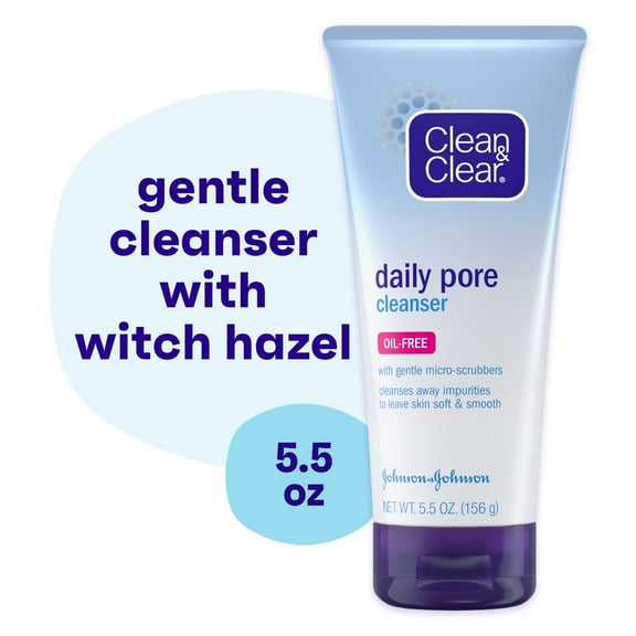 Clean & Clear Daily Pore Facial Cleanser for Acne-Prone Skin, 5 fl. oz