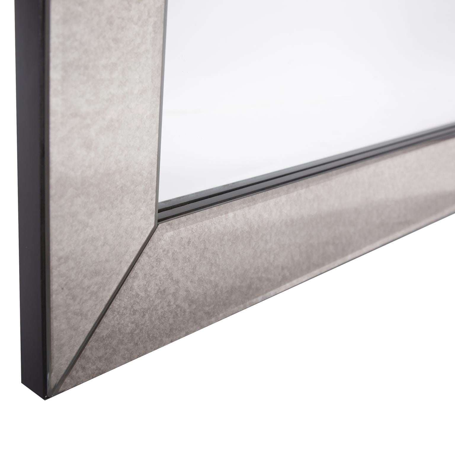 Tyler Dillon Smokey Gray Rectangular Framed Wall Mirror Collection