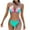 Mint Green, variant on Elainilye Fashion Swimwear for Women Sexy Bikini Two-Piece Swimsuit Print Swimwear Beachwear Bathing Suits,Green
