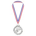 thumbnail image 1 of Uxcell 2.6" Silver Basketball Medals, Basketball Award Medals, 1 of 6