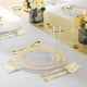 thumbnail image 5 of Paquete de 100 servilletas desechables doradas, servilletas de lino decorativas, servilletas de fiesta suaves y absorbentes, toallas de mano para invitados para baño, cocina, fiesta, cena o evento, 5 of 5