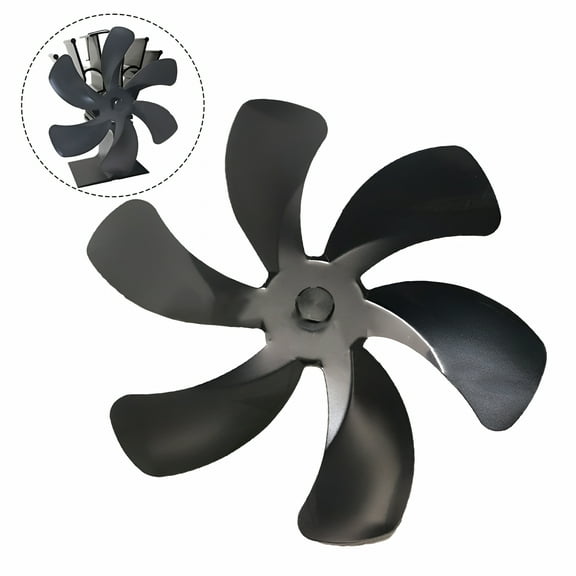 ZEPARO Heat Powered 6 Leaves Stove Fireplace Fan Heat-Resistant Energy-Saving Fan Blades