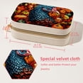thumbnail image 5 of Thanksgiving Turkey Velvet Portable Earring Organizer with Removable Compartment - Gift Jewelry Box/Jewelry Boxes - Jewelry Display, 5 of 7