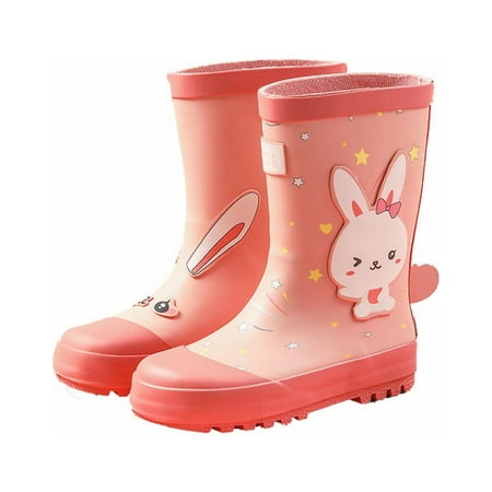 

Rain Boots Toddler kids rainboots rubber muck waterproof bogs hunter little boys and girls shoes barefoot botas