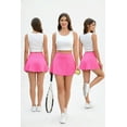 thumbnail image 4 of Pinspark Women's High Waisted Pleated Tennis Skirt Lightweight Active Golf Skort with Pockets Built-in Shorts for Pickleball Workout Running Casual Wear, 4 of 6