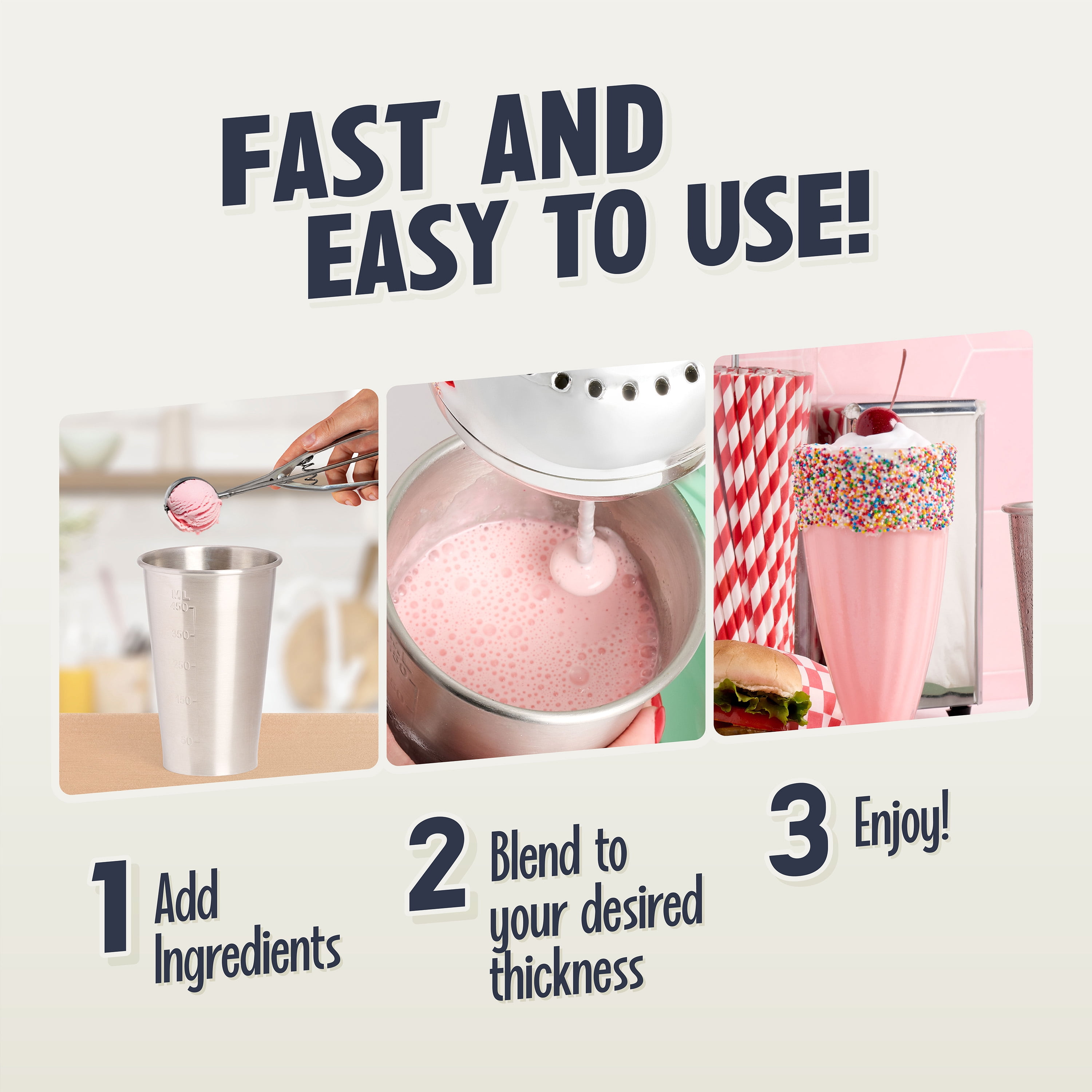 Nostalgia Two-Speed Electric Milkshake Maker, Jadeite