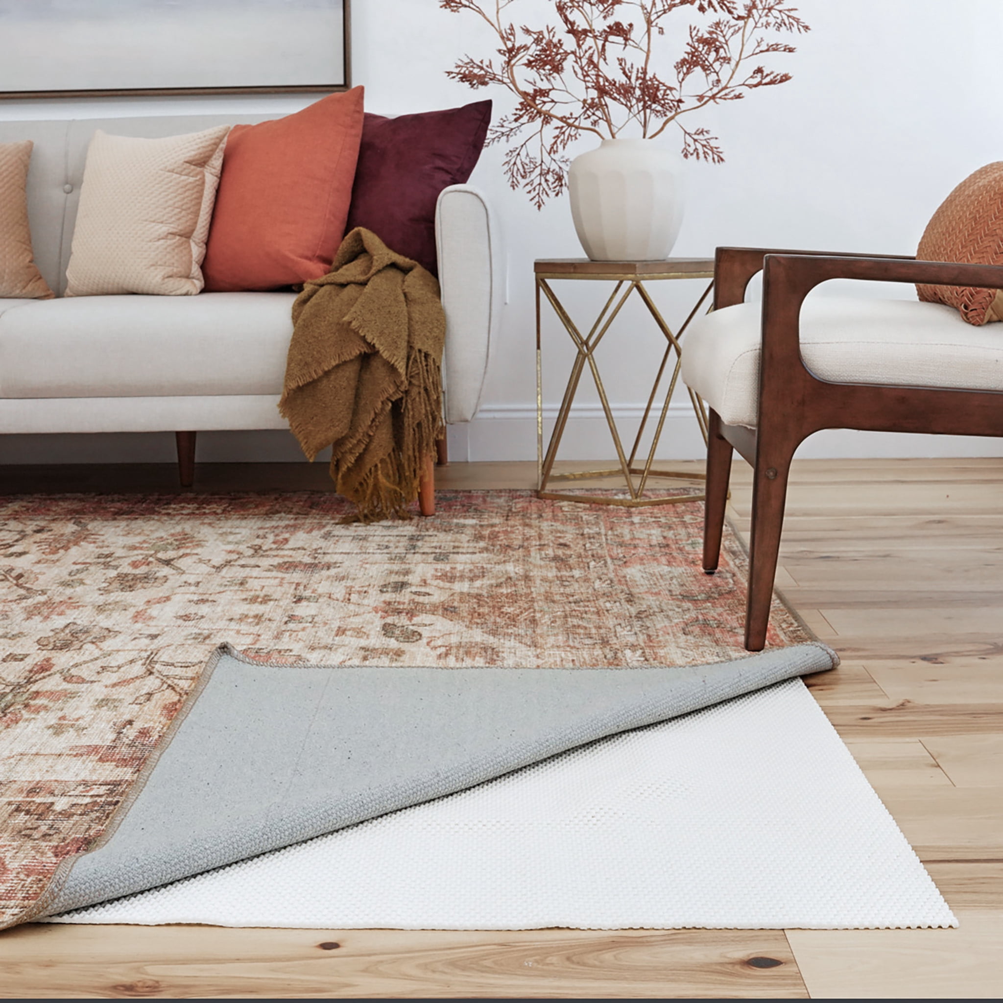 Tayse Ultra Grip Non-Slip Area Rug Pad UGP1209 Traditional Cream 9' 3" x 12' 6" Rectangle