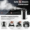 thumbnail image 2 of Gymax Portable Home Sauna Full Body Steam Sauna Tent w/ 3L Steam Generator Coffee, 2 of 10