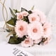 thumbnail image 1 of Nvzi 3 paquetes de flores artificiales de margaritas, flores de imitación, ramo de hortensias de seda, estilo vintage para bodas (rosa), 1 of 2