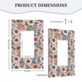thumbnail image 5 of ZICANCN Outlet Covers Wall Plate, Peach Tones Blossom Floral Flower Light Switch Cover Decorative, Duplex Toggle Combo 1-Gang, 5 of 9