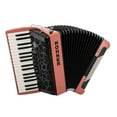 thumbnail image 2 of Hohner BRAVO MyColor III 72 Lightweight Chromatic Piano Key Accordion with Gig Bag and Adjustable Strap (Fire - Venitian Red), 2 of 2