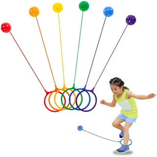  QMOEH Skip It Ball, Foldable Skip It Ankle Skipit Toy with  Backpack, Colorful Flash Skip It Toy for Fitness (Blue) : Toys & Games