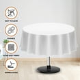 thumbnail image 3 of UBICON Premium Cotton Blend Round Tablecloth - Durable, Wrinkle-Resistant, Shape-Retaining - Versatile & Elegant for Any Occasion, 3 of 6