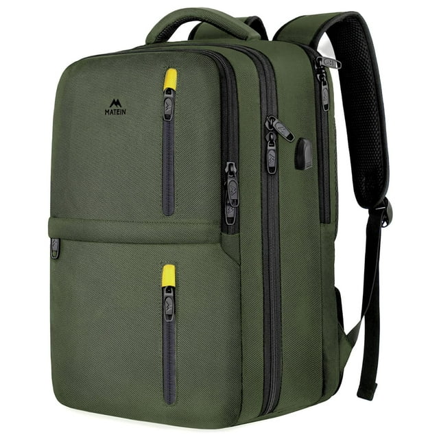 Mochila MATEIN Carry on extra grande de 40 litros para portátil de 17 pulgadas