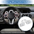 thumbnail image 3 of Unique Bargains Steering Wheel Buttons Replacement for Mercedes-Benz A Class 2013-2015 Steering Wheel Control Button Cover No.A2185400162 Left And Right Side, 3 of 6