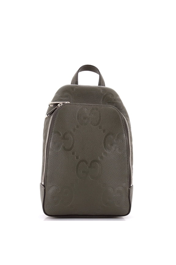 Pre-Owned Sling Bag Jumbo GG Embossed Leather By Rebag
