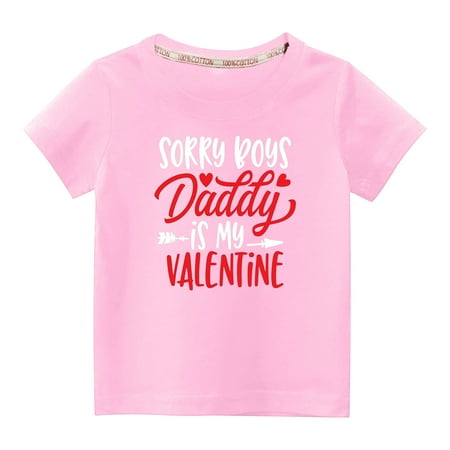 

KBKYBUYZ Baby Girl Summer Outfits Toddler Kids Boys Girls Fashion Cute Round Neck Print Short Sleeve Top On Sale