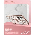 thumbnail image 4 of i-Blason Cosmo Snap Case Designed for iPhone 12/iPhone 12 Pro 6.1 Inch (2020 Release), Slim with Built-in 360° Rotatable Ring Holder Kickstand Supports Car Mount (Marble), 4 of 9