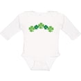 thumbnail image 3 of Inktastic Shamrock Four Leaf Clover St Patricks Boys or Girls Long Sleeve Baby Bodysuit, 3 of 5