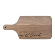 Creative Products Life Well Lived 17 x 8 Walnut Paddle Cutting Board