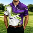thumbnail image 2 of Bibifish Mens Polo Shirts Short Sleeve Graphic Golf Shirts Classic Fit Athletic Casual Daily Wear Tops, 2 of 4