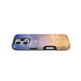 thumbnail image 4 of DesignSkinz Scratch-Resistant Hard Slim Case Compatible with iPhone 11 Pro (Compatible with MagSafe) - Blue and Orange Scratched Surface with Glowing Gold, 4 of 9