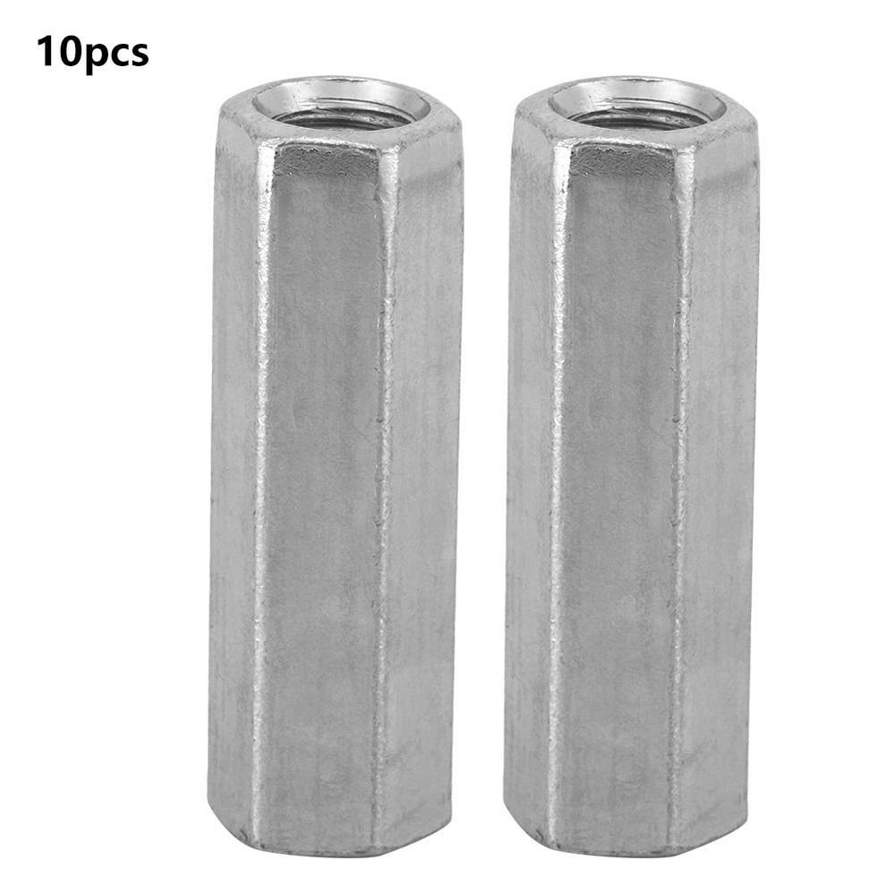 OTVIAP 10pcs M8 Long Rod Nut Hex Hexagonal Sleeve Nut Standoff Threaded