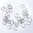 thumbnail image 3 of Ayyufe Pack Of 10/6/2 Stainless Steel Nose Open Hoop Ring Body Piercing Stud Unisex, 3 of 7