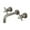 Brushed Nickel, variant on Kingston Brass KS8121BX Metropolitan Double-Handle 3-Hole Wall Mount Bathroom Faucet in Polished Chrome