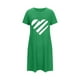 thumbnail image 5 of Camisón corto de talla grande para mujer, camisón de manga corta con estampado de pecho a la moda, camisón para mujer, 5 of 5