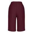 thumbnail image 5 of Shorts for Women Pull On Lounge Shorts Casual Hiking Clubbing Festival Casual Summer Shorts For Everyday Wear Solid Color Five Point Design For Comfort And Style, 5 of 6