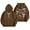 A-Coffee138, variant on XIAOCHA Mens Bow Letter Print Hoodie Oversized Long Sleeve Hooded Pullover Hoodie Soft Feminine Casual Hoodies