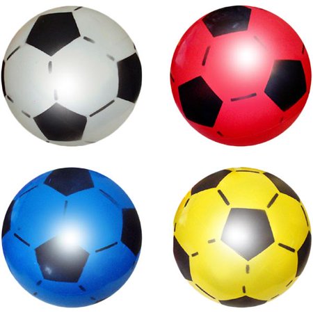 Plastic Cheerleader Football - 1 x Plastic Inflatable Football 22.5cm Uninflated Outdoor Indoor Beach Game